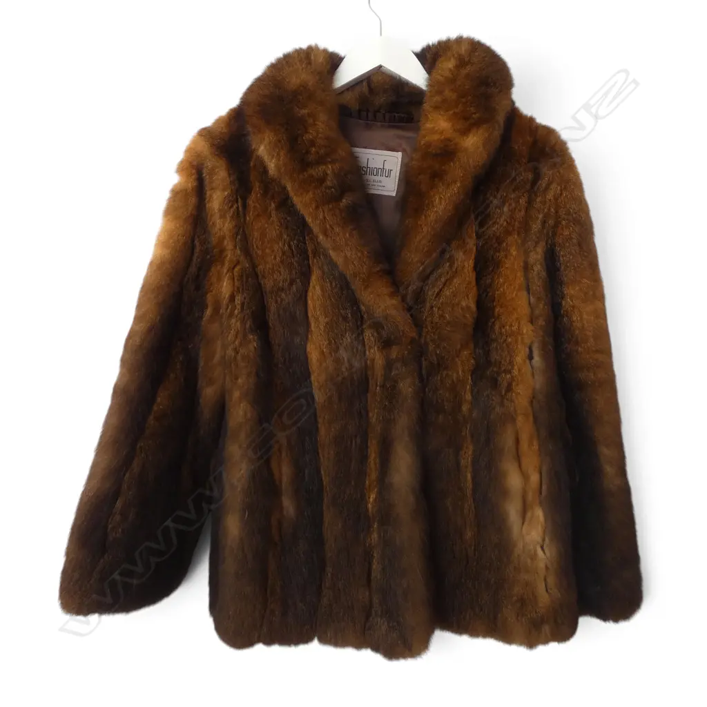NZ POSSUM FUR JACKET small size Image 1++