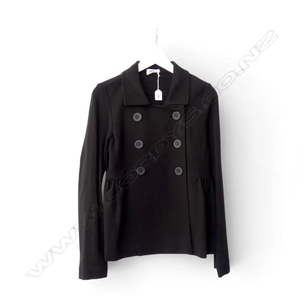 MELA PURDIE BLACK JACKET, UNWORN, SZ 8-10 Image 1++