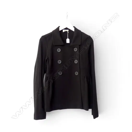 MELA PURDIE BLACK JACKET, UNWORN, SZ 8-10