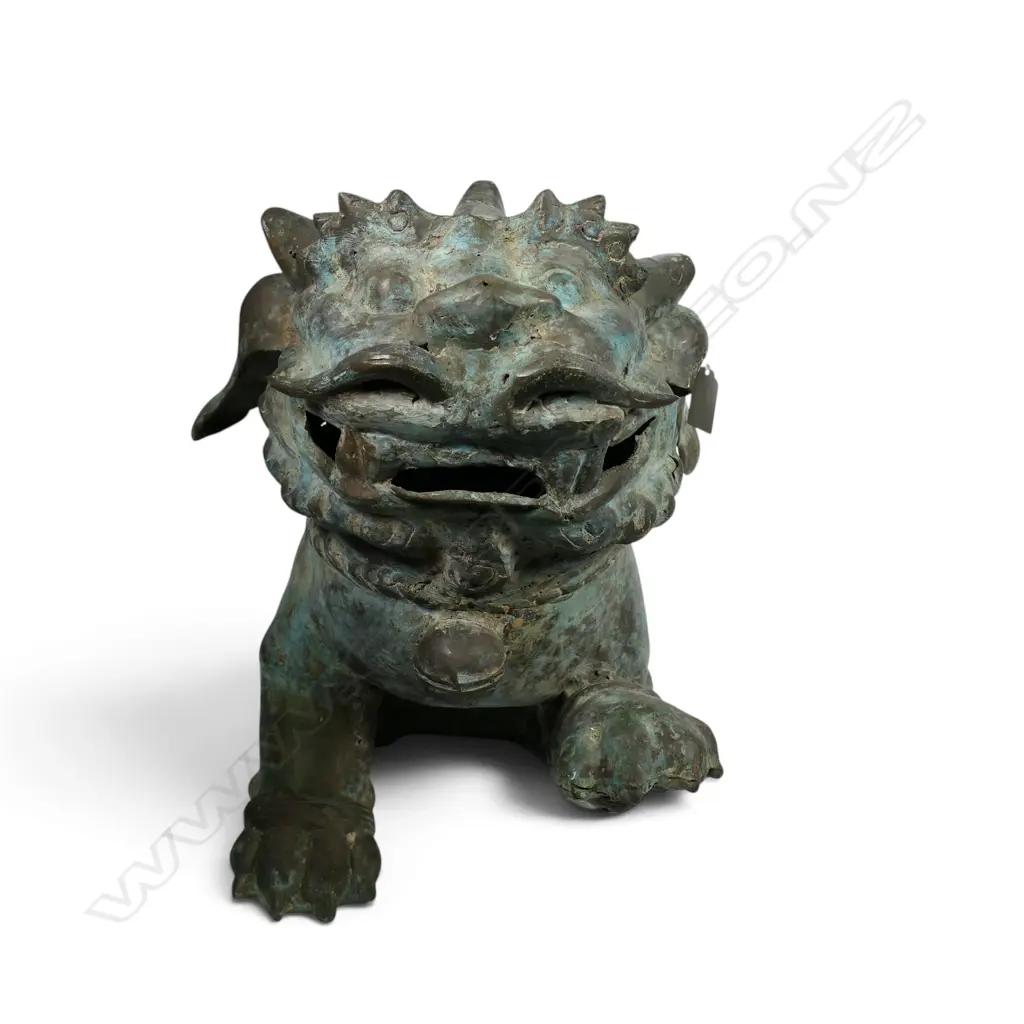 ORIENTAL METAL FU / TEMPLE DOG H.350mm Image 1++