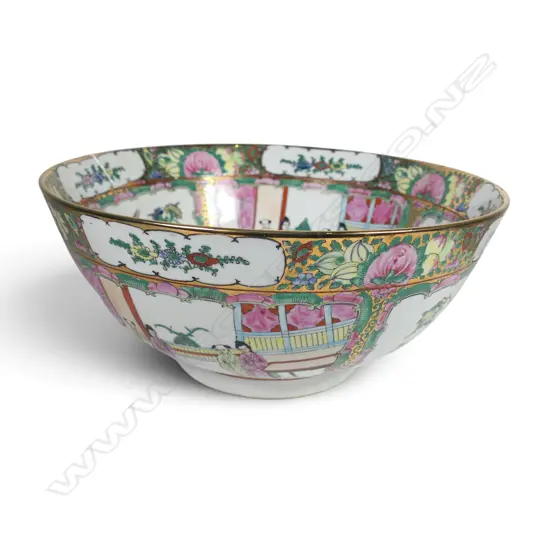 LG CHINESE FAMILLE ROSE BOWL H.165mm, 360mm dia