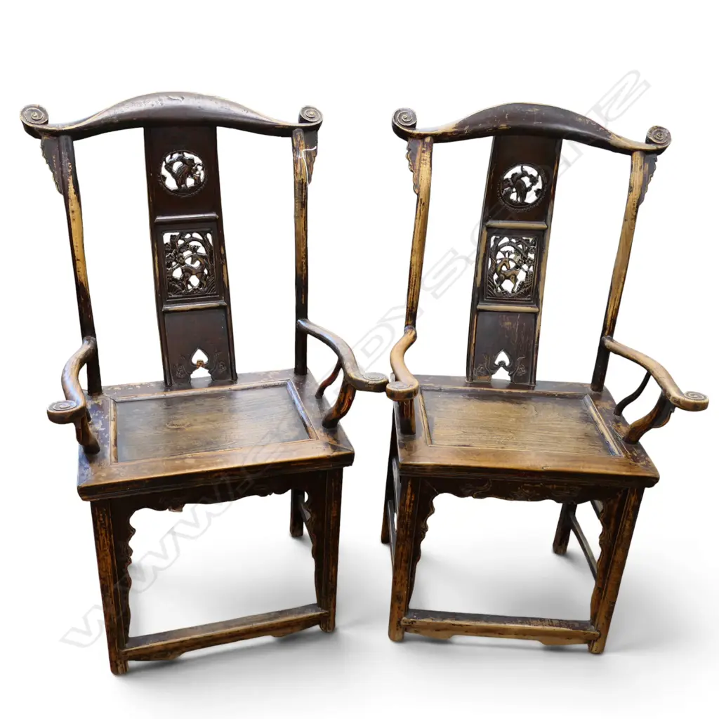 PR ORIENTAL WOODEN CHAIRS 655x520x1230mm Image 1++