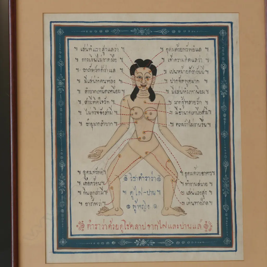 PR THAI BIRTHMARK & MOLE READING CHARTS 380x300mm Image 1++
