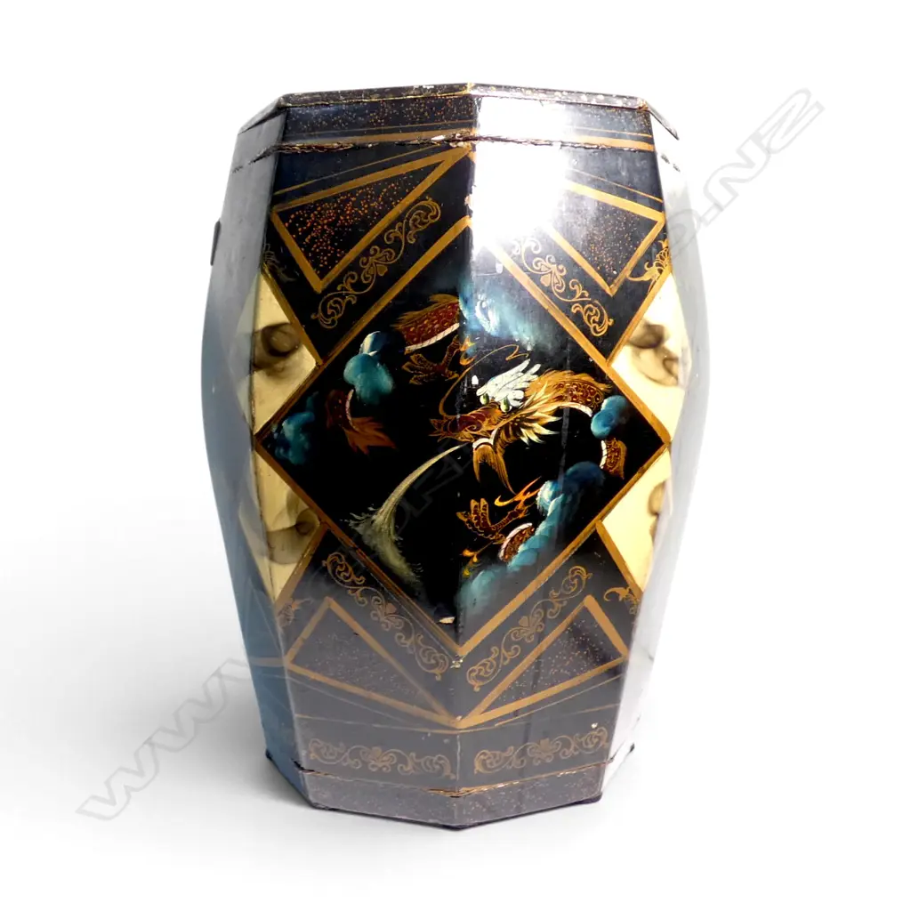 ORIENTAL LIDDED STOOL H.440mm Image 1++