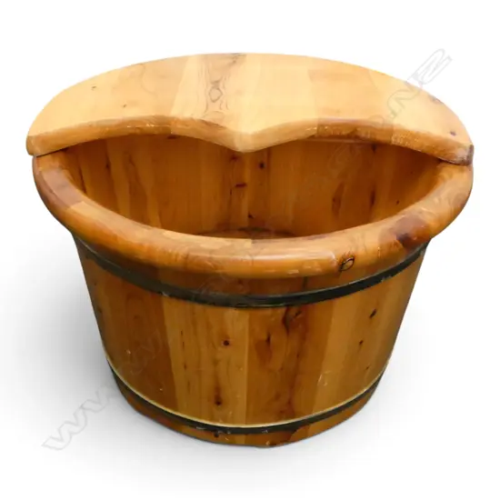 WOODEN FOOT BATH H.305mm, 425mm dia