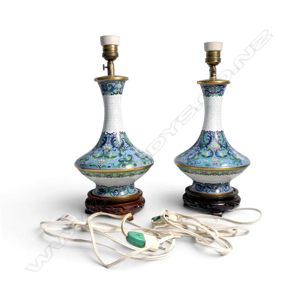 PR CLOISONNE TABLE LAMPS H.390mm Image 1++