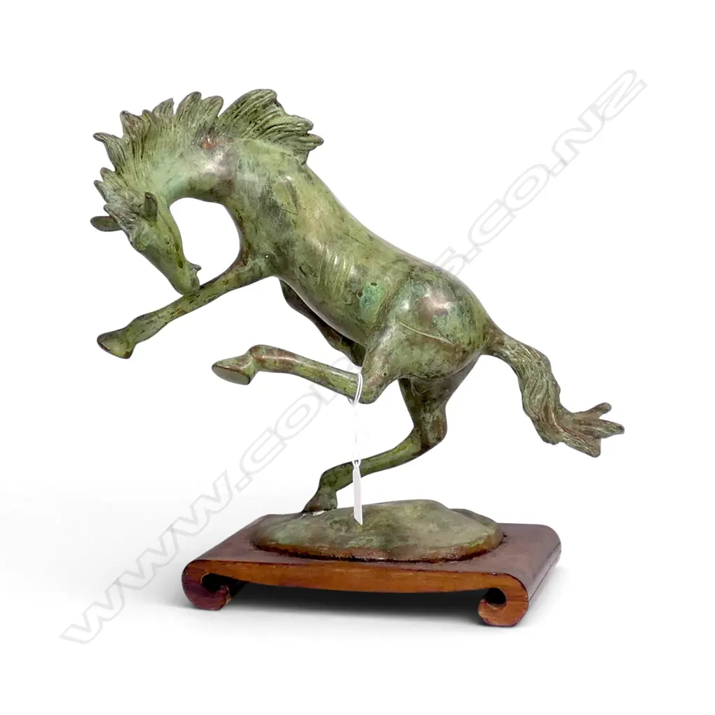BRONZE HORSE ON STAND H.330mm Image 1++