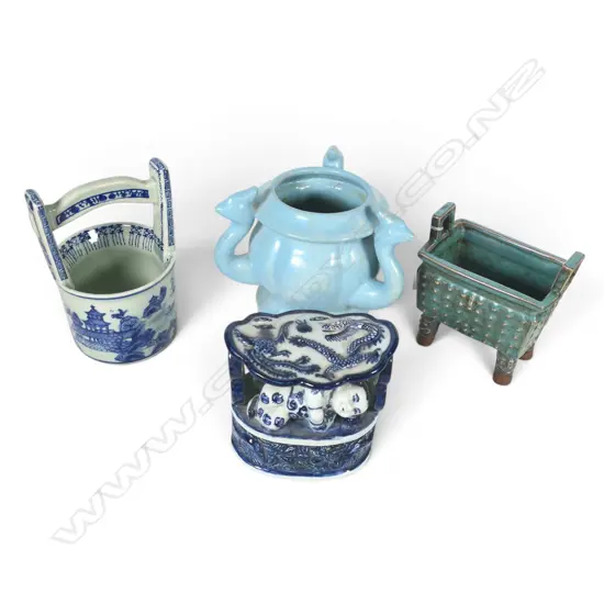 4 ORIENTAL CERAMICS H.195mm