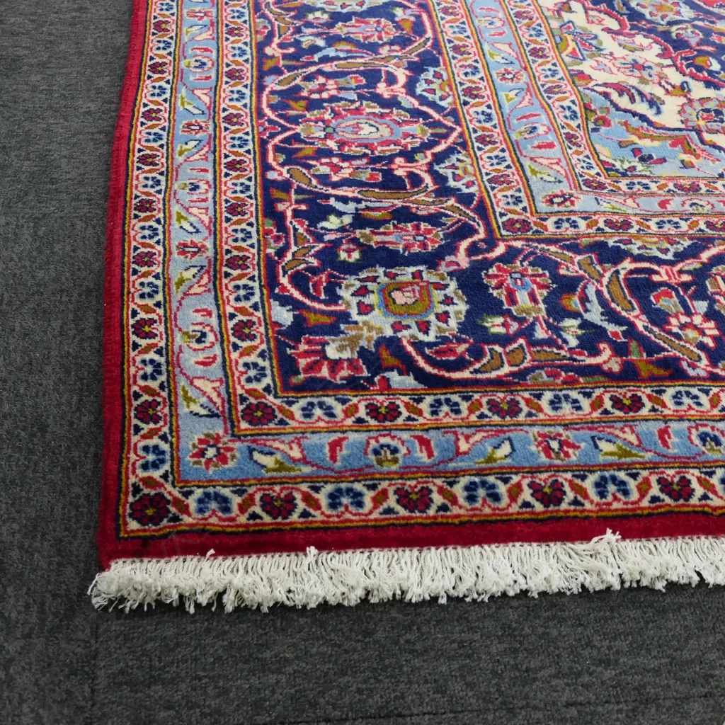 PERSIAN HAND KNOTTED WOOL PILE RUG 350x3450mm Image 1++