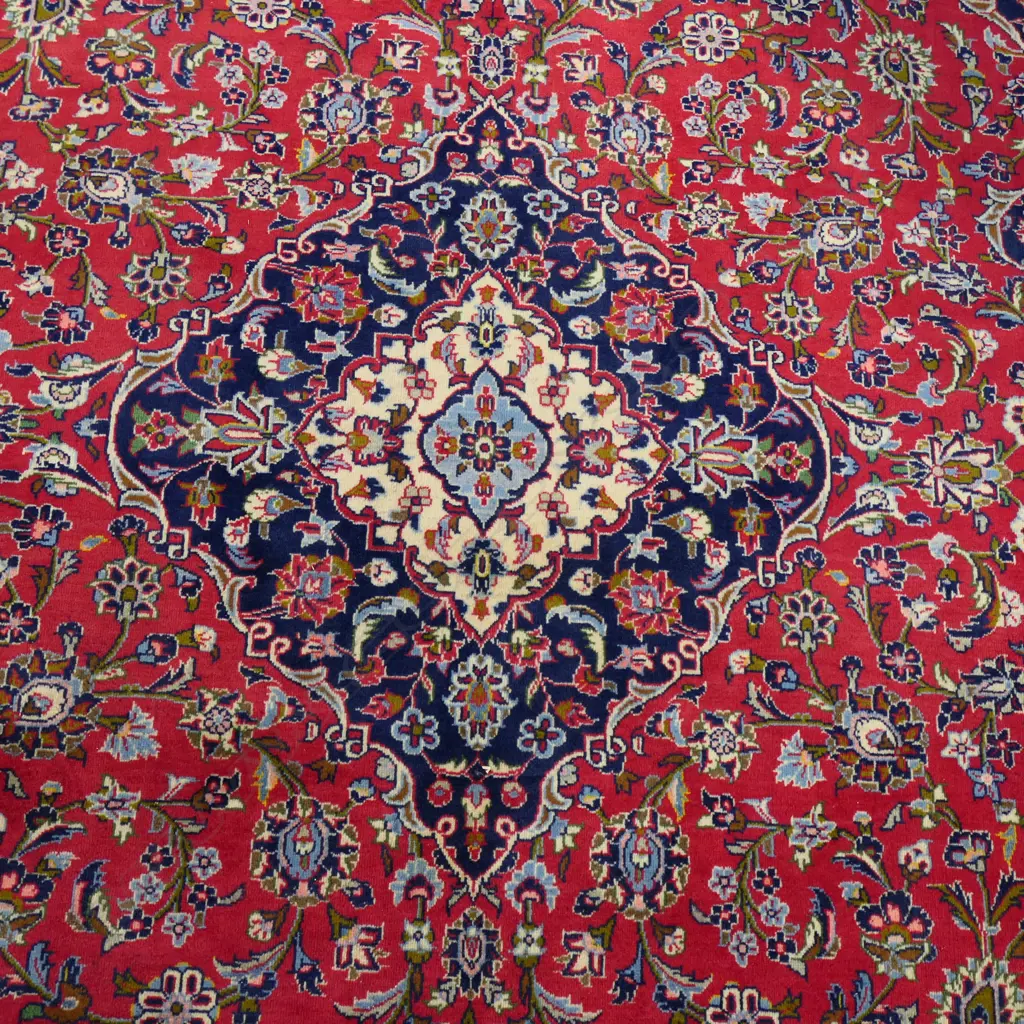 PERSIAN HAND KNOTTED WOOL PILE RUG 350x3450mm Image 1++