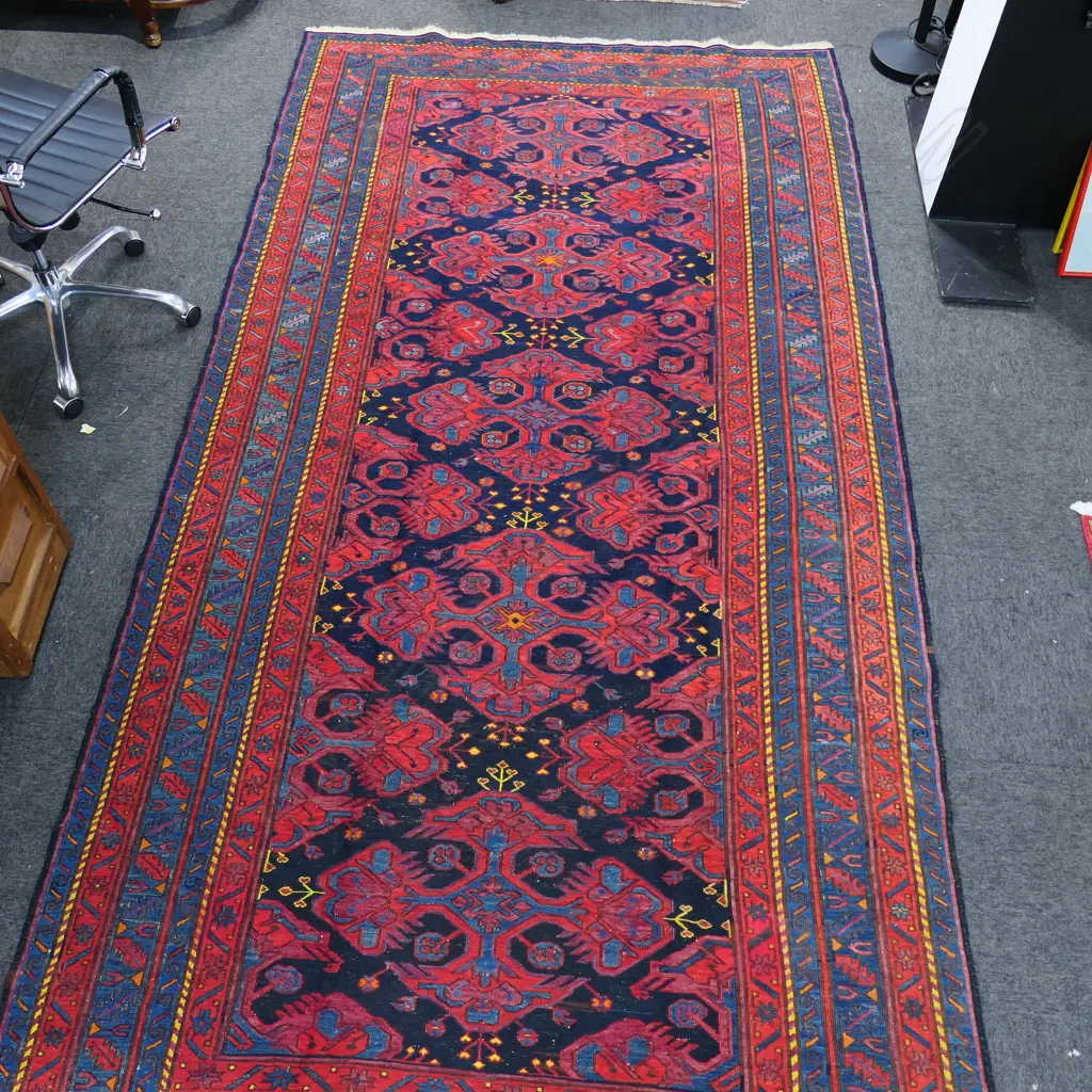KILIM HAND KNOTTED ALL WOOL RUNNER 3480x1720mm Image 1++