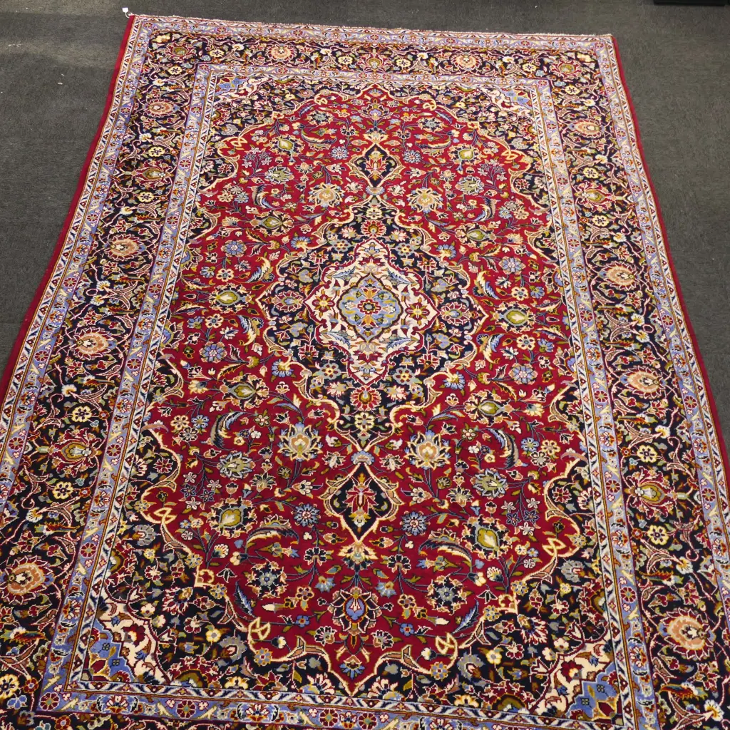 PERSIAN HAND KNOTTED WOOL PILE RUG 3670x2420mm Image 1++