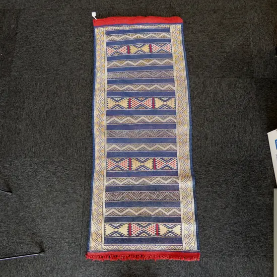 HAND KNOTTED WOOL RUNNER 1430x570mm