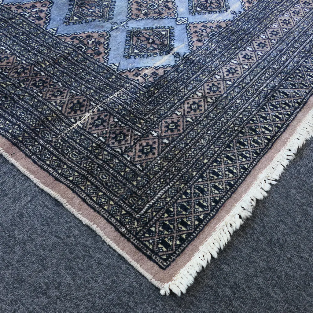 HAND KNOTTED WOOL PILE RUG 1850x1270mm Image 1++