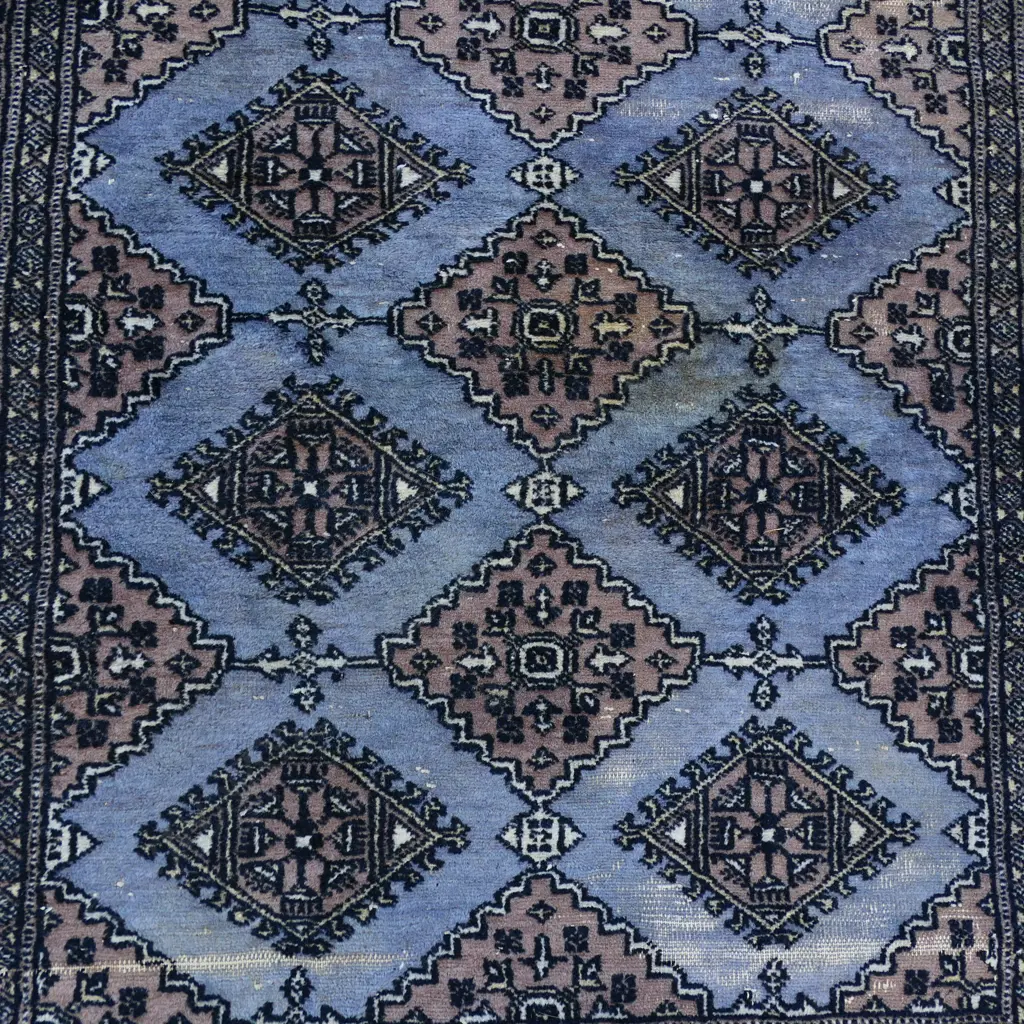 HAND KNOTTED WOOL PILE RUG 1850x1270mm Image 1++