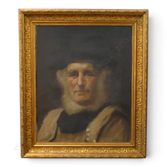 DOROTHY TURNER (NZ 1885-1958) 'A YORKSHIREMAN' OIL ON CANVAS 490x400mm FAULTS