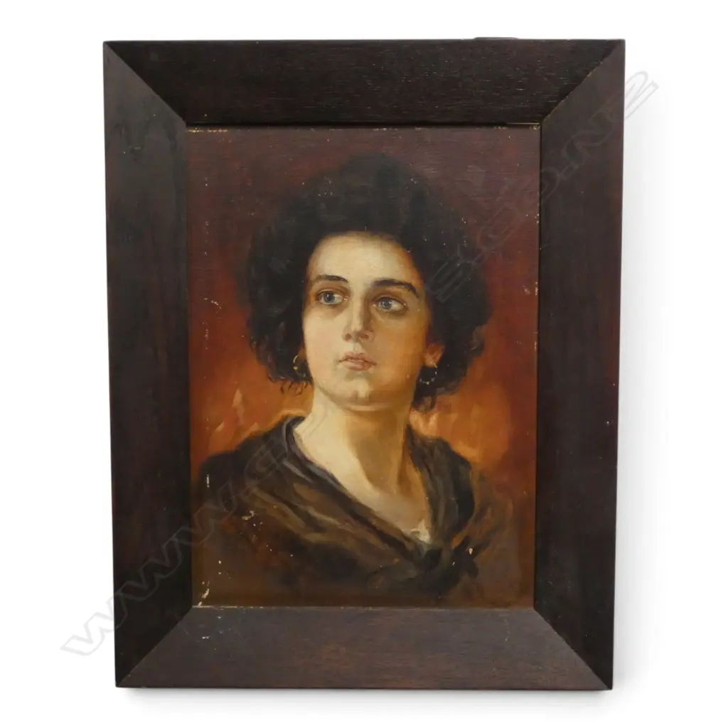 ARTIST UNKNOWN, PORTRAIT, OIL ON BOARD, 345x250mm Image 1++