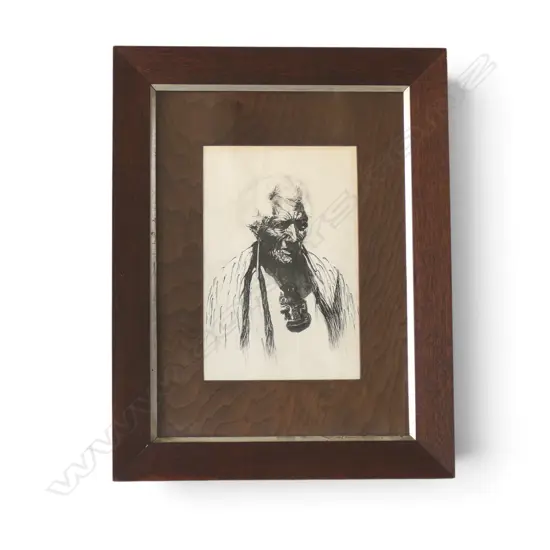 PRINT OF ATAMA PAPARANGI inscribed verso 'by Douglas Perry Ferris', 370x240mm