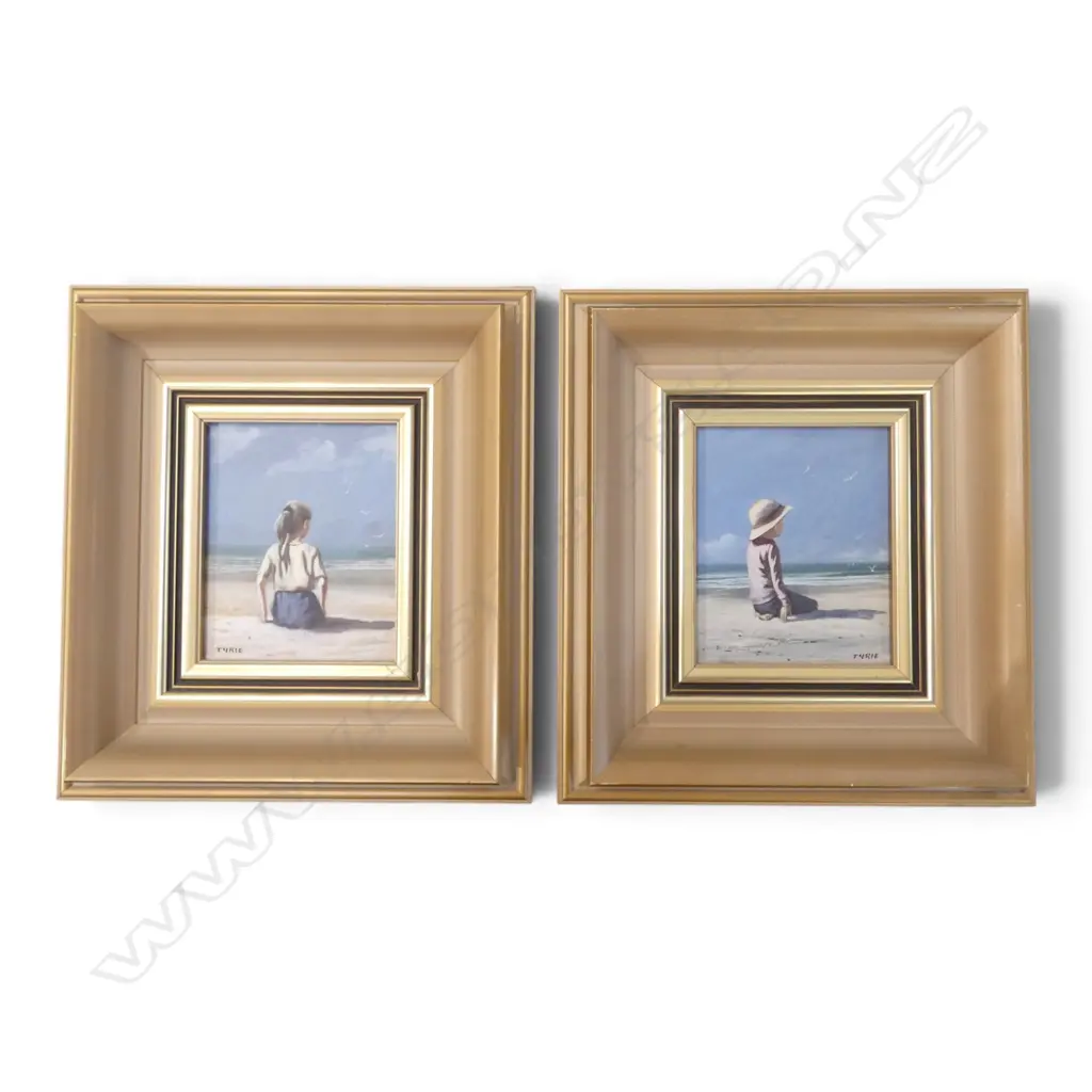 JIM TYRIE (AUSTRALIAN b.1945), IMAGE OF SUMMER I & II, OIL ON BOARD 140x110mm Image 1++