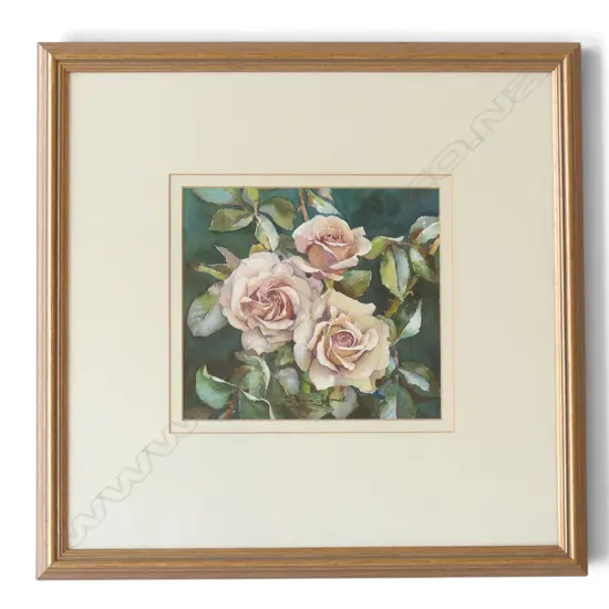 STEVE JAMES WATERCOLOUR 'TWILIGHT'. SIGNED. LABELLED VERSO. 185 X 210mm.