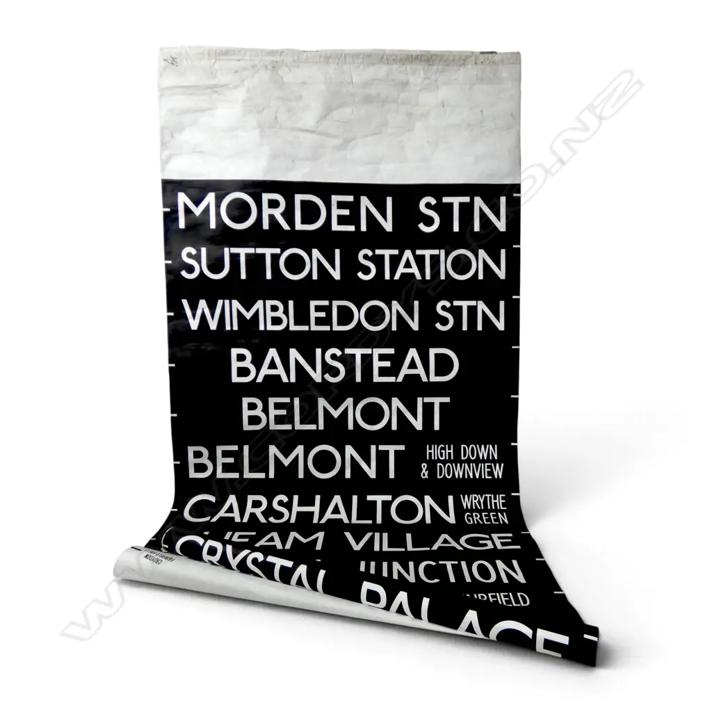 VINTAGE LONDON BUS BLIND Image 1++