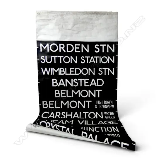VINTAGE LONDON BUS BLIND