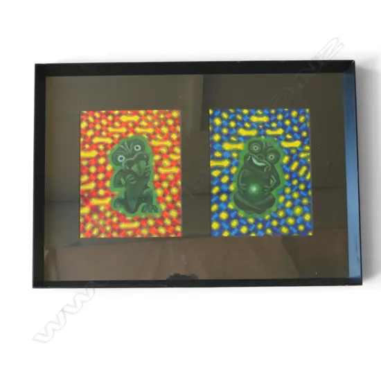 JOANNA MARIA OTIMI (b. 1980) 'MAKURURANGI' ACRYLIC, 2004 340x270mm (600x855mm OVERALL) frame faulted