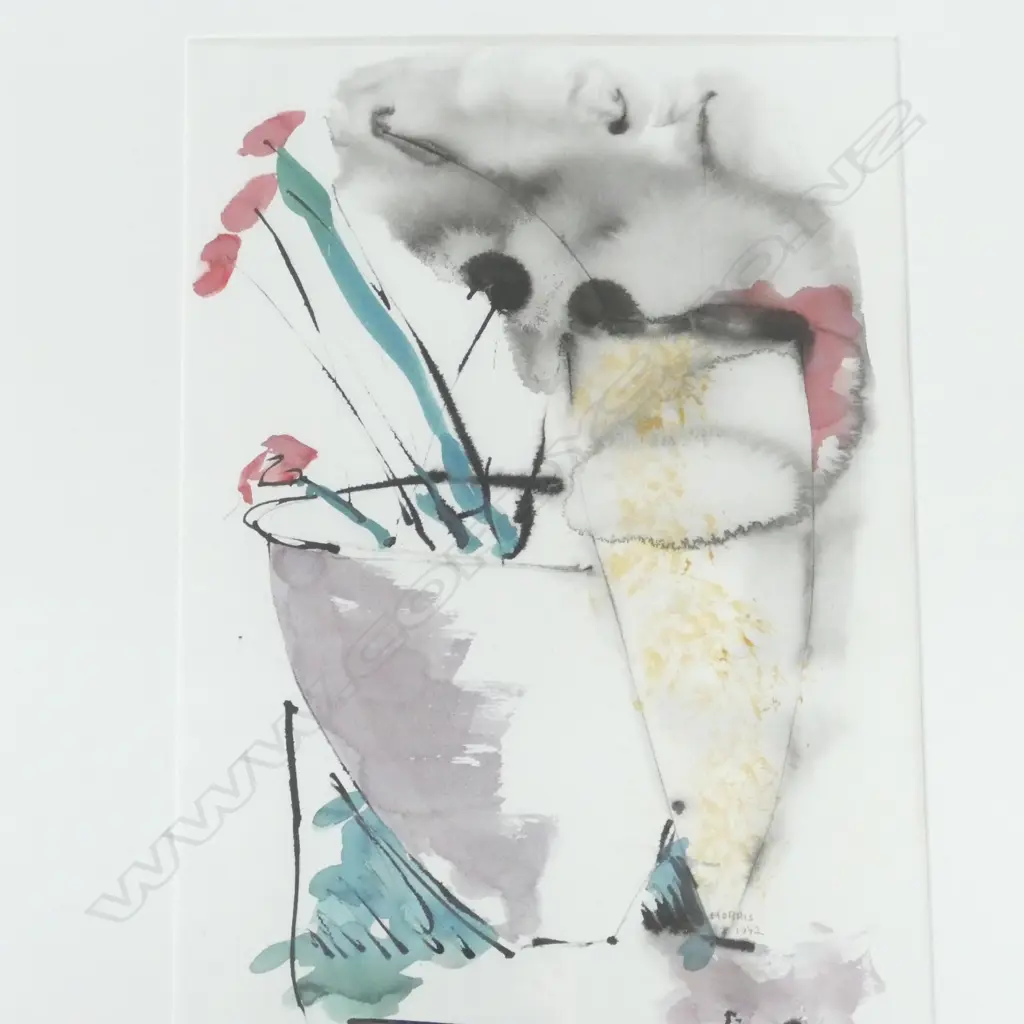 SIGNED MORRIS, STILL LIFE, WATERCOLOUR, SIGNED AND DATED 1992, 540 X 365MM Image 1++