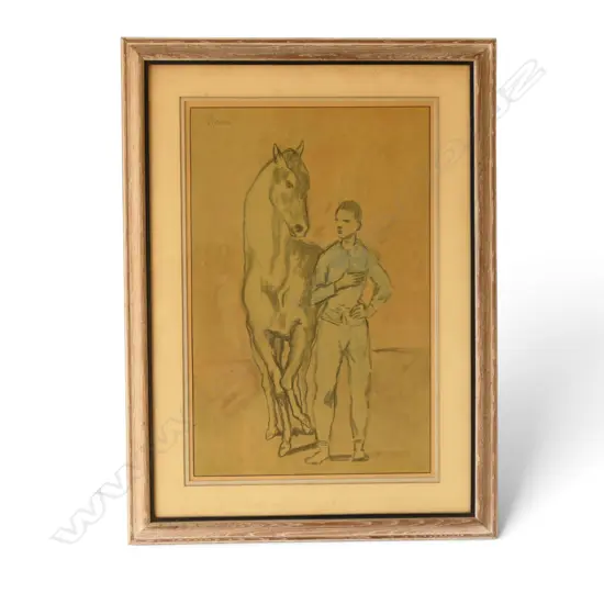 PICASSO PRINT 'JEUNE HOMME ET CHEVAL' 500 X 320MM