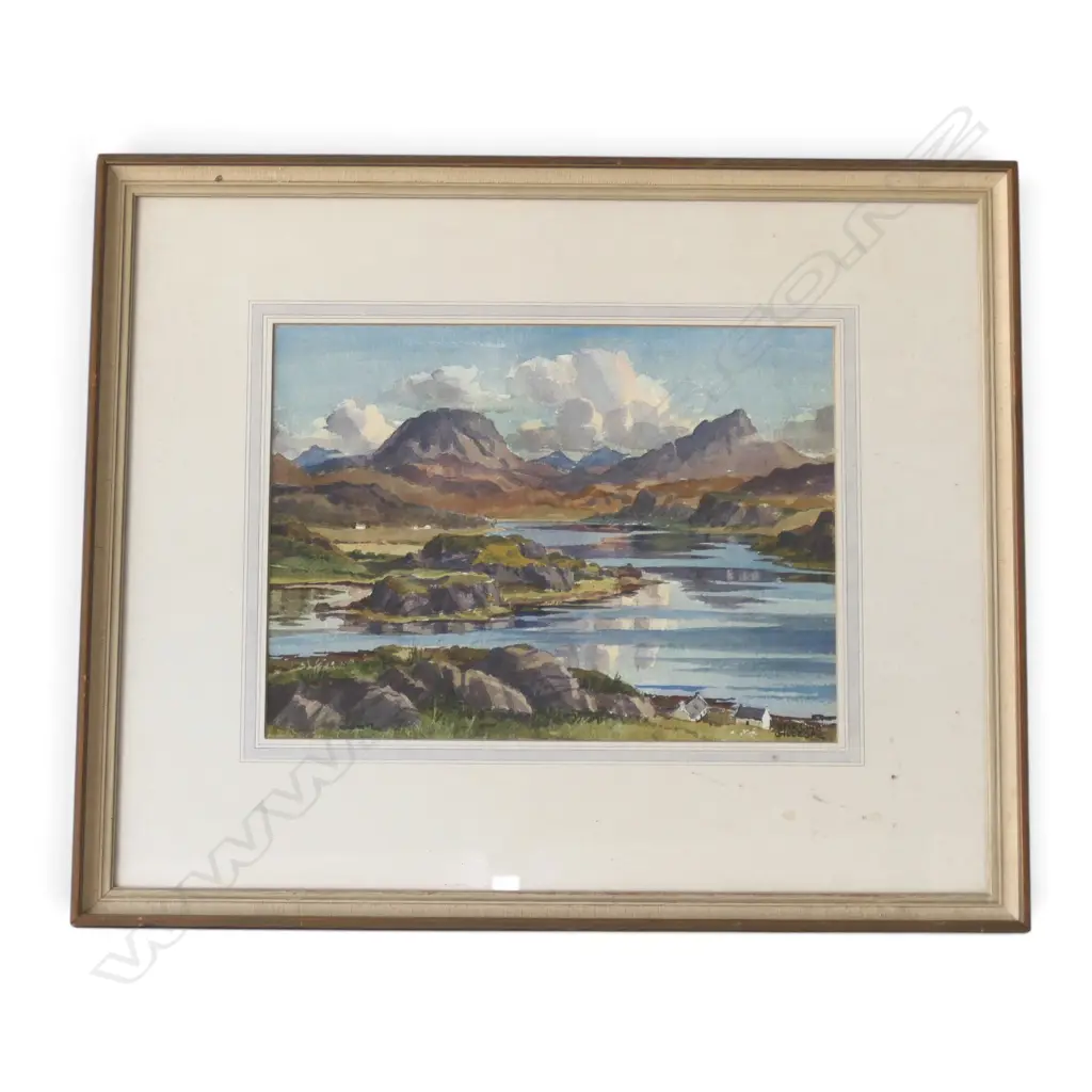 STIRLING GILLESPIE (SCOTTISH, 1908-1993), UNTITLED LANDSCAPE, WATERCOLOUR, 270x370mm Image 1++