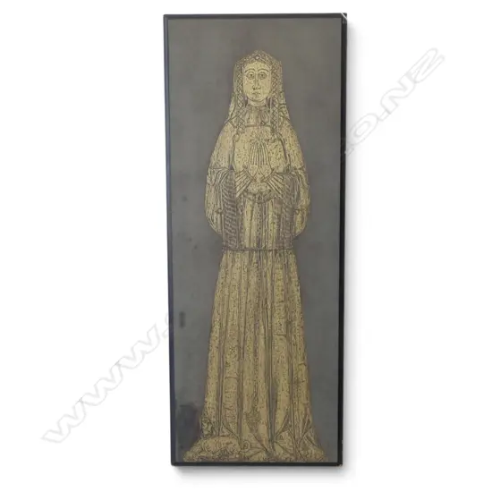 MEDIEVAL RUBBING PRINT 1150x450mm
