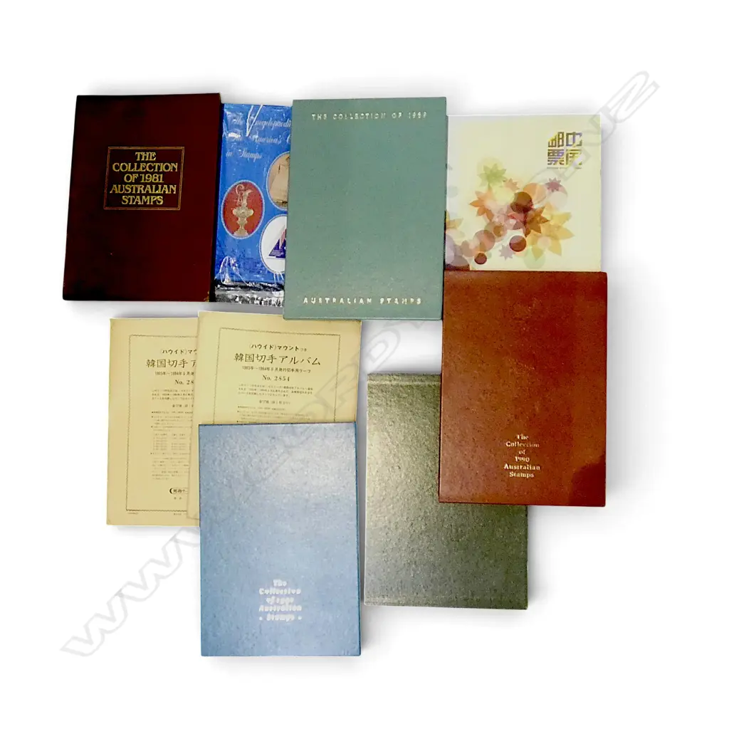 9 ASST. STAMP ALBUMS ETC Image 1++