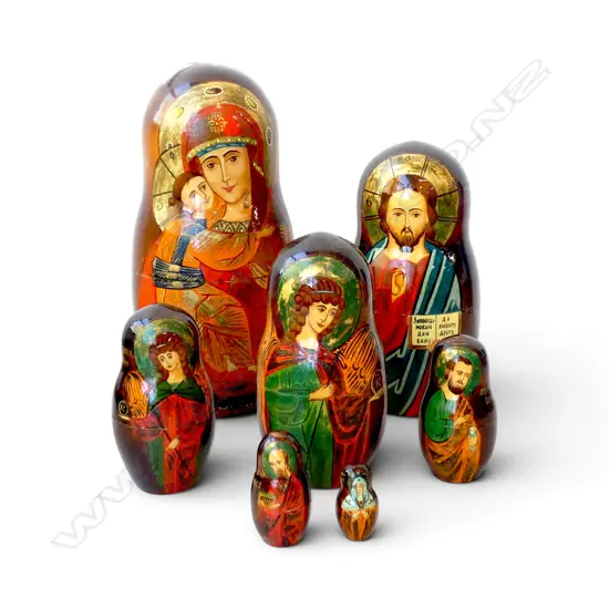 RUSSIAN DOLL, SIGNED TO BASE H.200mm