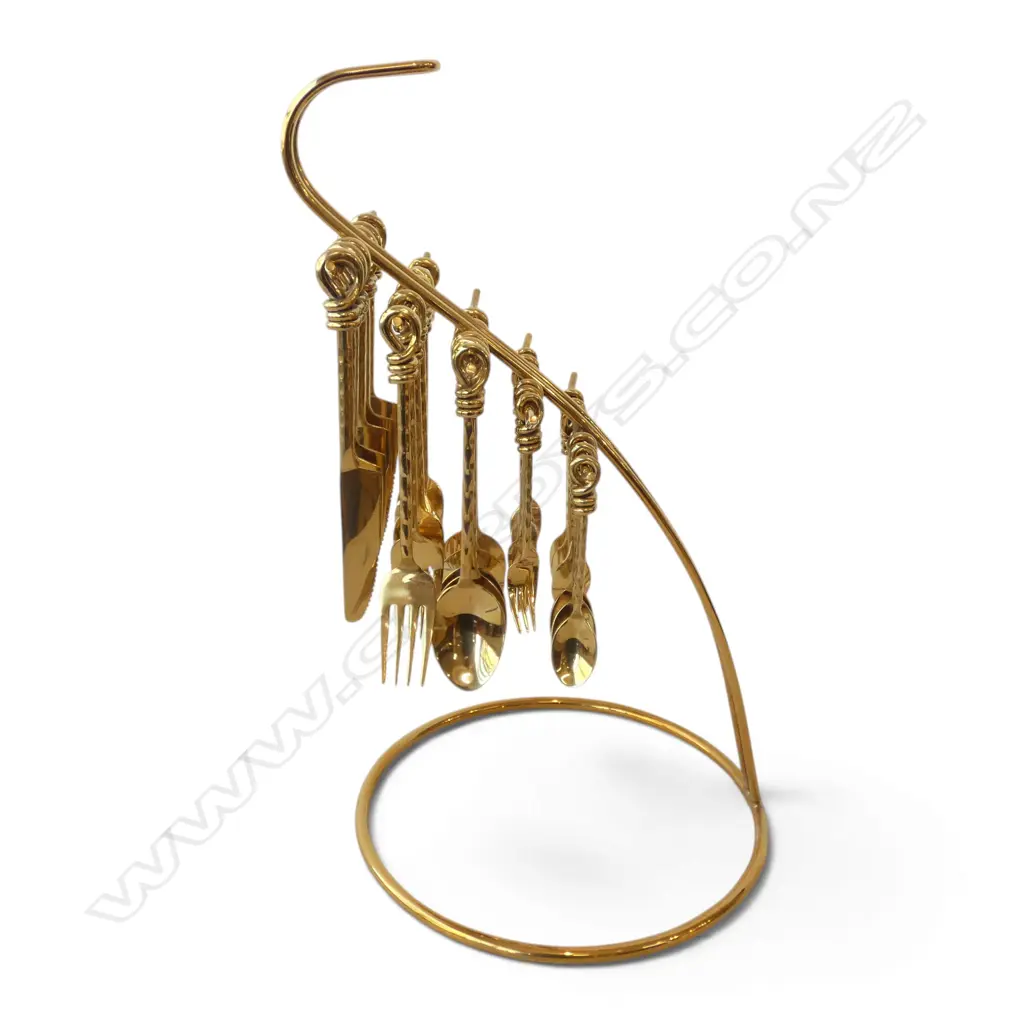 BRASS CUTLERY SET ON STAND H.455mm Image 1++