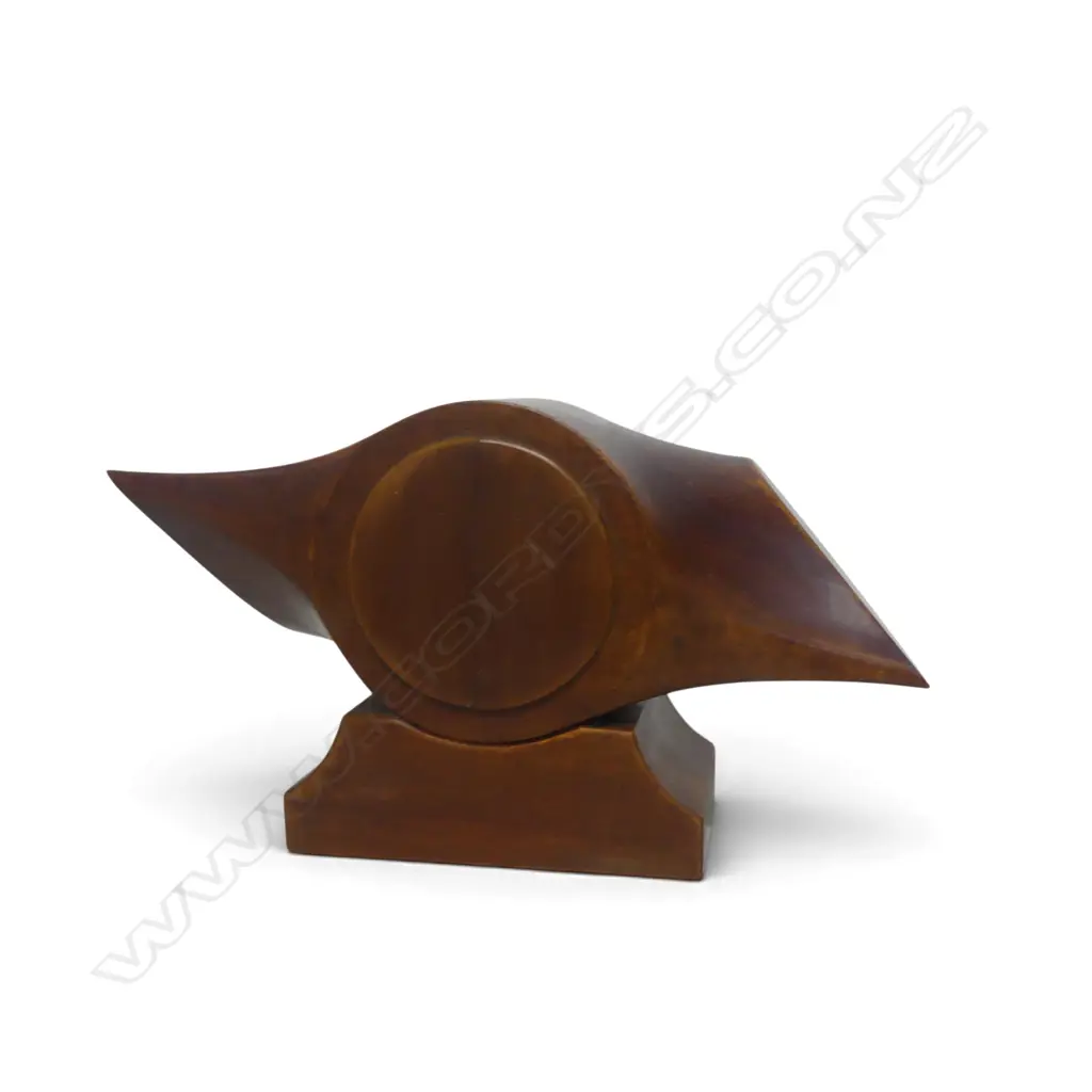 CENTRAL SECTION OF A WOODEN PROPELLER barometer/clock mount H.330mm Image 1++
