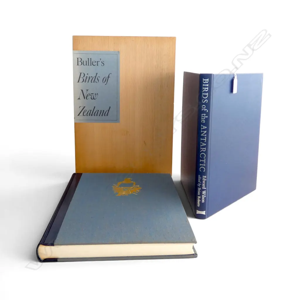 BULLER'S BIRDS OF NZ - NEW EDITION 1967 Ltd.Ed. 134/200. Signed in wooden box + BIRDS OF THE ANTARCTIC  Image 1++