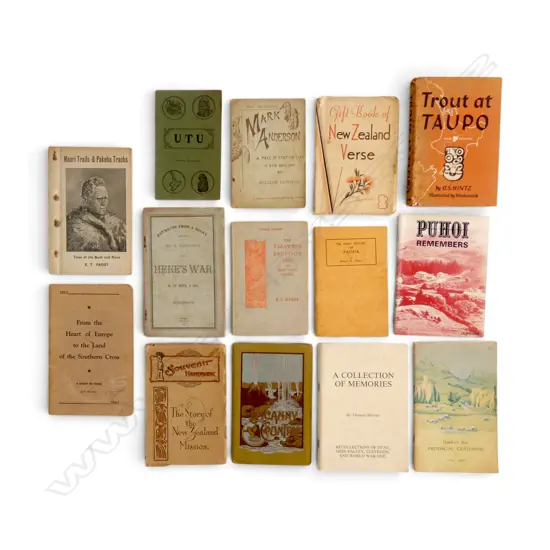 13 VINTAGE BOOKS EARLY NZ
