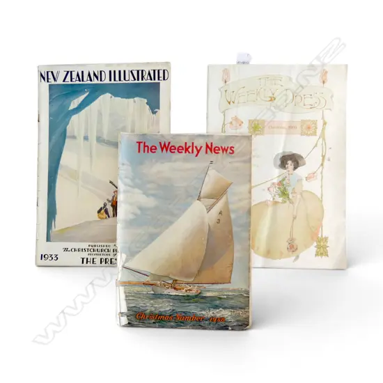NZ ILLUSTRATED 1932 - WEEKLY NEWS CHRISTMAS 1938 - WEEKLY PRESS CHRISTMAS 1909