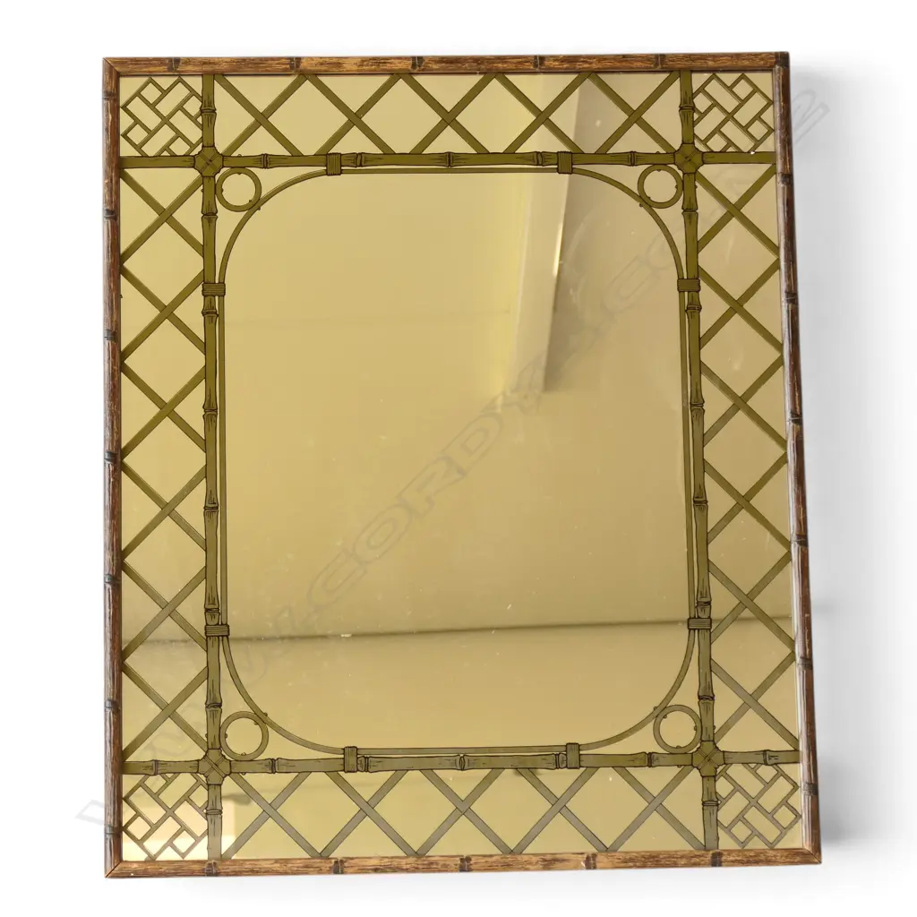 MIRROR, BAMBOO DESIGN 660x560mm Image 1++
