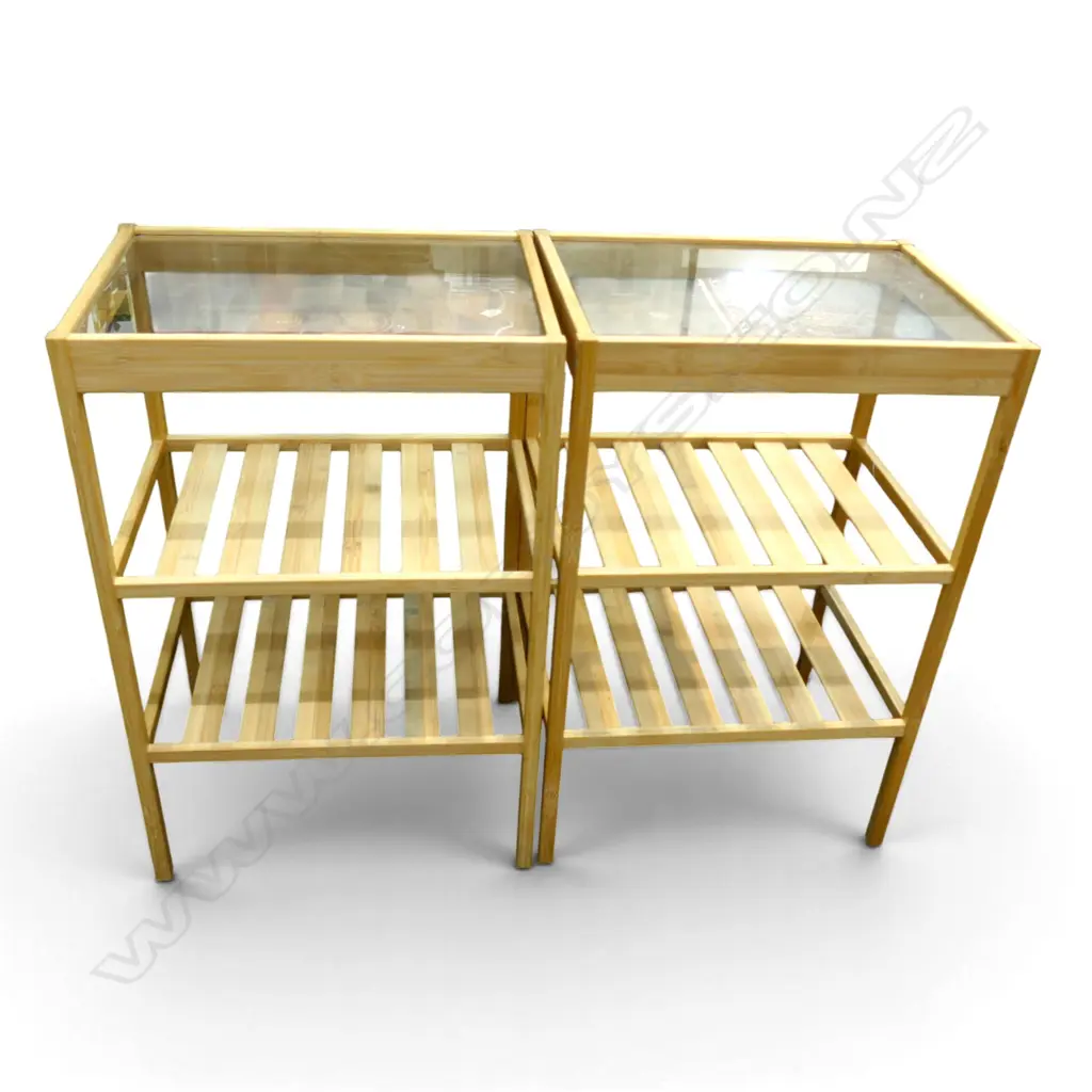 2 BAMBOO SHELVES W.400mm Image 1++