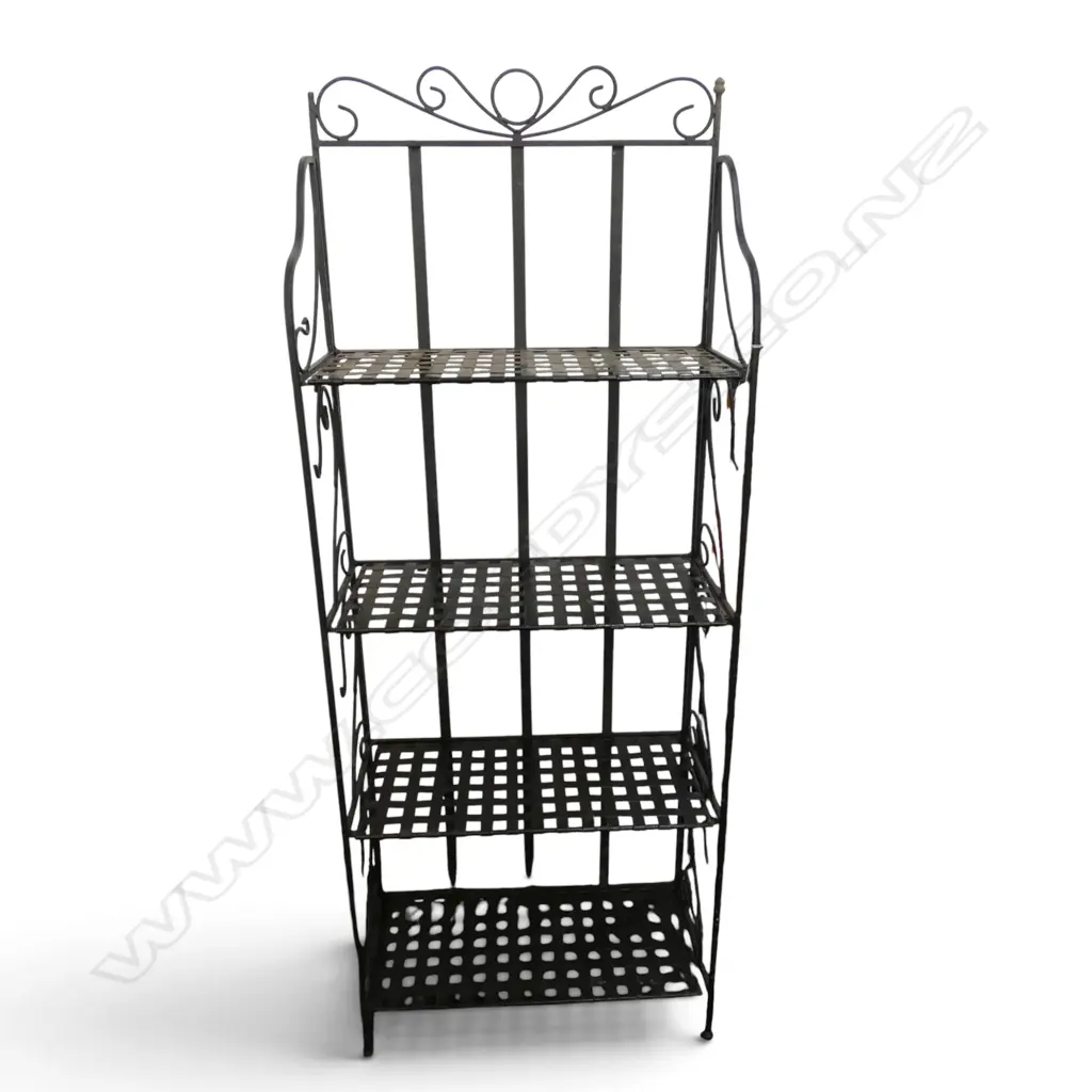 WROUGHT IRON SHELVING UNIT 610x290x1590mm Image 1++