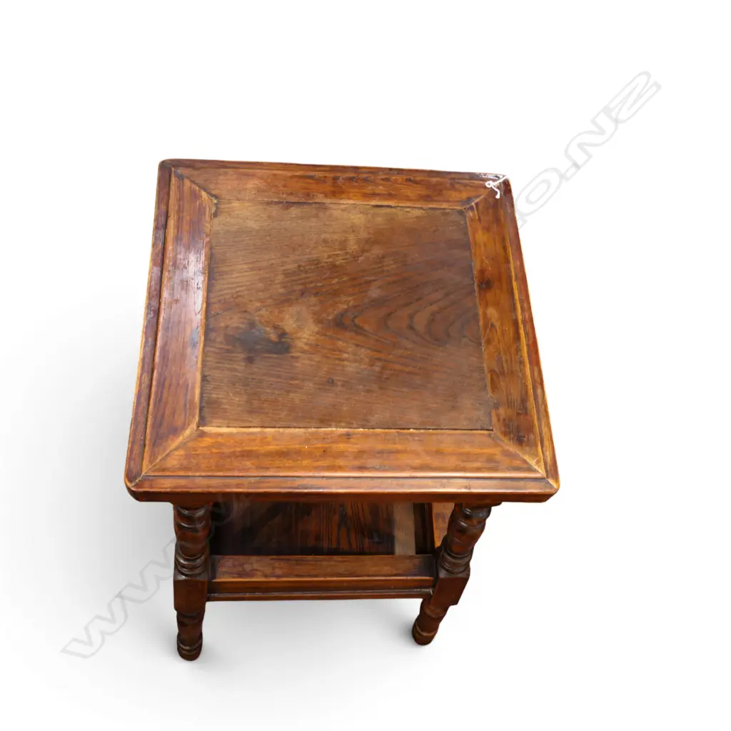 WOODEN SIDE TABLE 370x375x720mm Image 1++