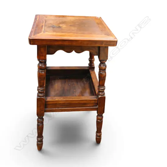 WOODEN SIDE TABLE 370x375x720mm