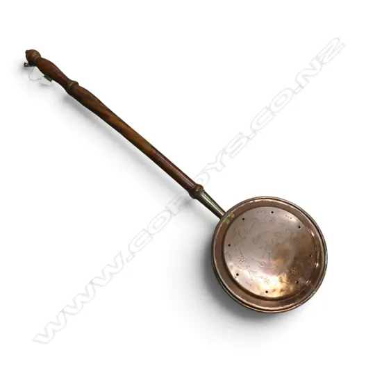 ANTIQUE COPPER BED WARMER L.1110mm