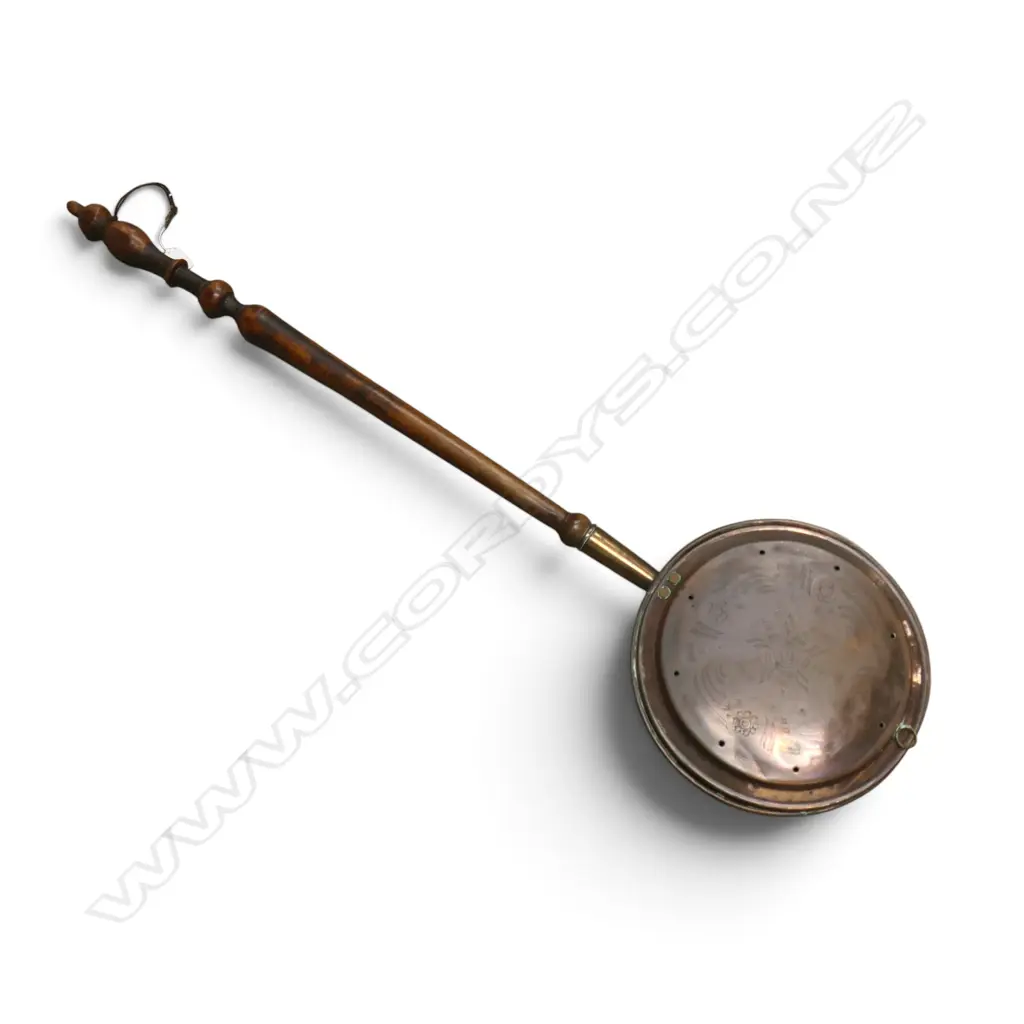 ANTIQUE COPPER BED WARMER L.1110mm Image 1++
