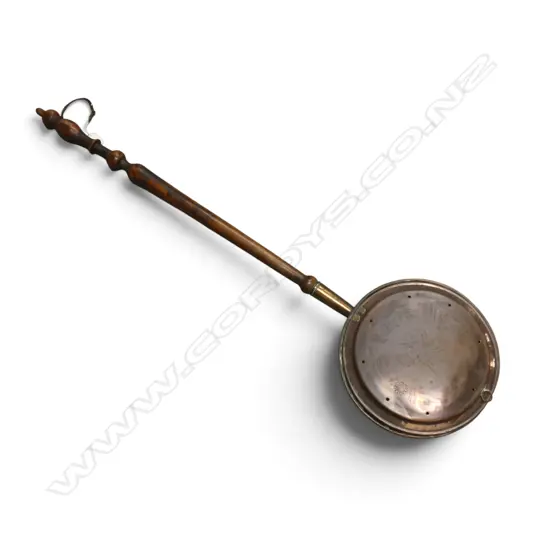 ANTIQUE COPPER BED WARMER L.1110mm