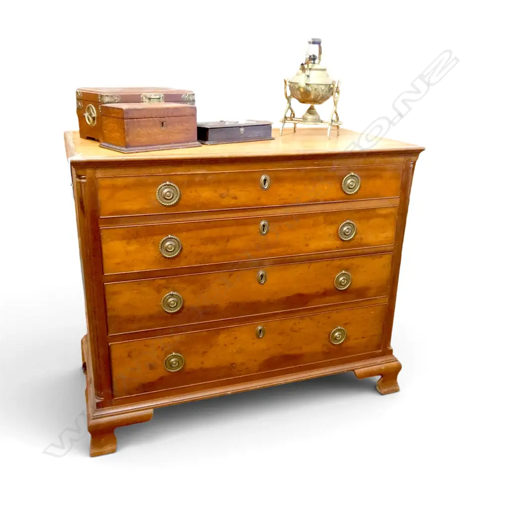 CHERRY CHEST OF DRAWERS; WILLIAM A. LANDAU DES MOINES IOWA 1959 1050x565x865mm Image 1++