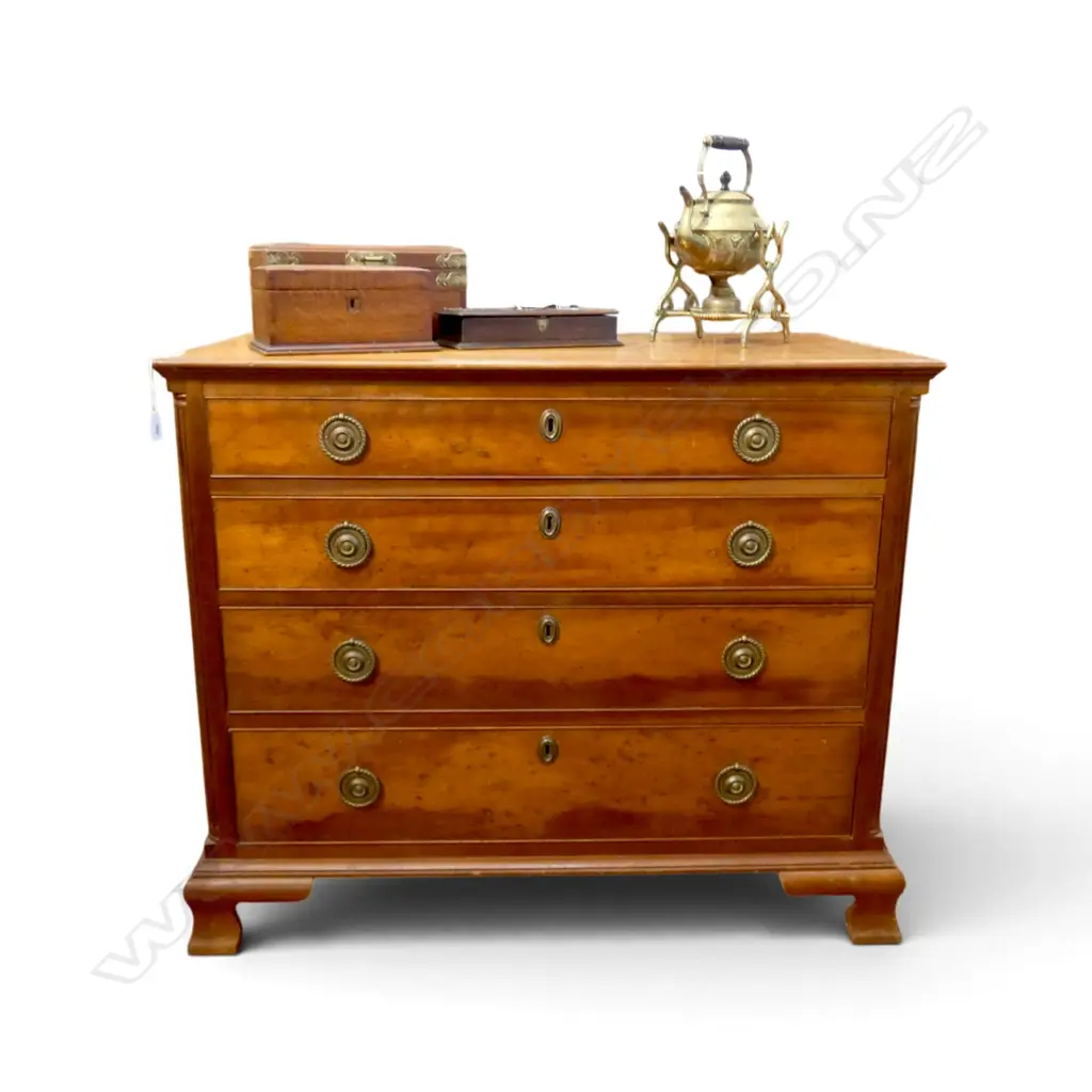 CHERRY CHEST OF DRAWERS; WILLIAM A. LANDAU DES MOINES IOWA 1959 1050x565x865mm Image 1++