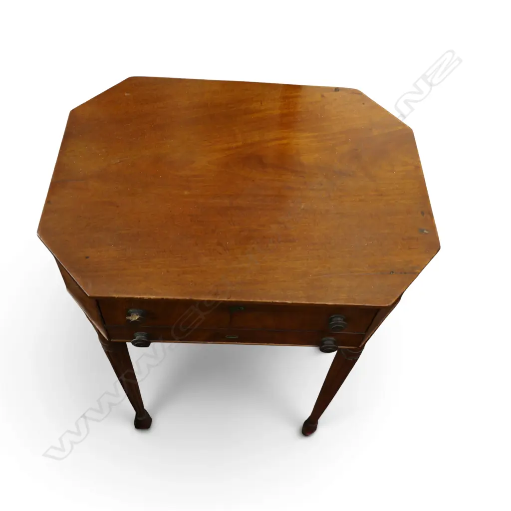 ANTIQUE MAHOGANY SEWING TABLE 510x400x720mm KNOBS AF Image 1++