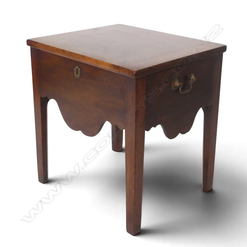 PAIR OF GEORGIAN COMMODES (NO KEY - TOP MARKED)  470 X 500MM Image 1++